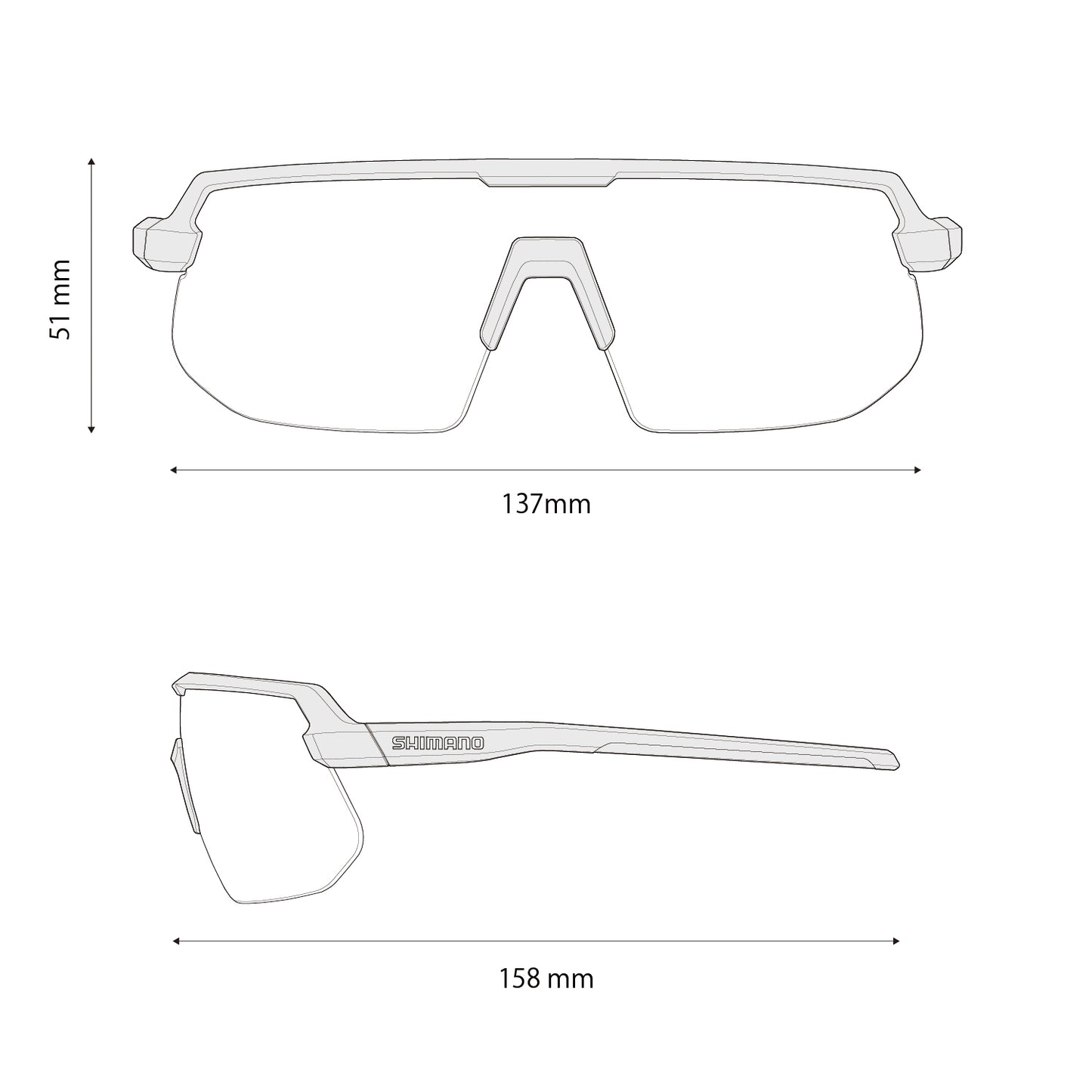 Shimano twinspark bianco - occhiali sportivi