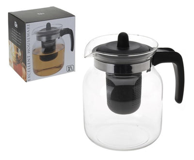 Excellent houseware theepot glaskan met inzet 1,5 liter
