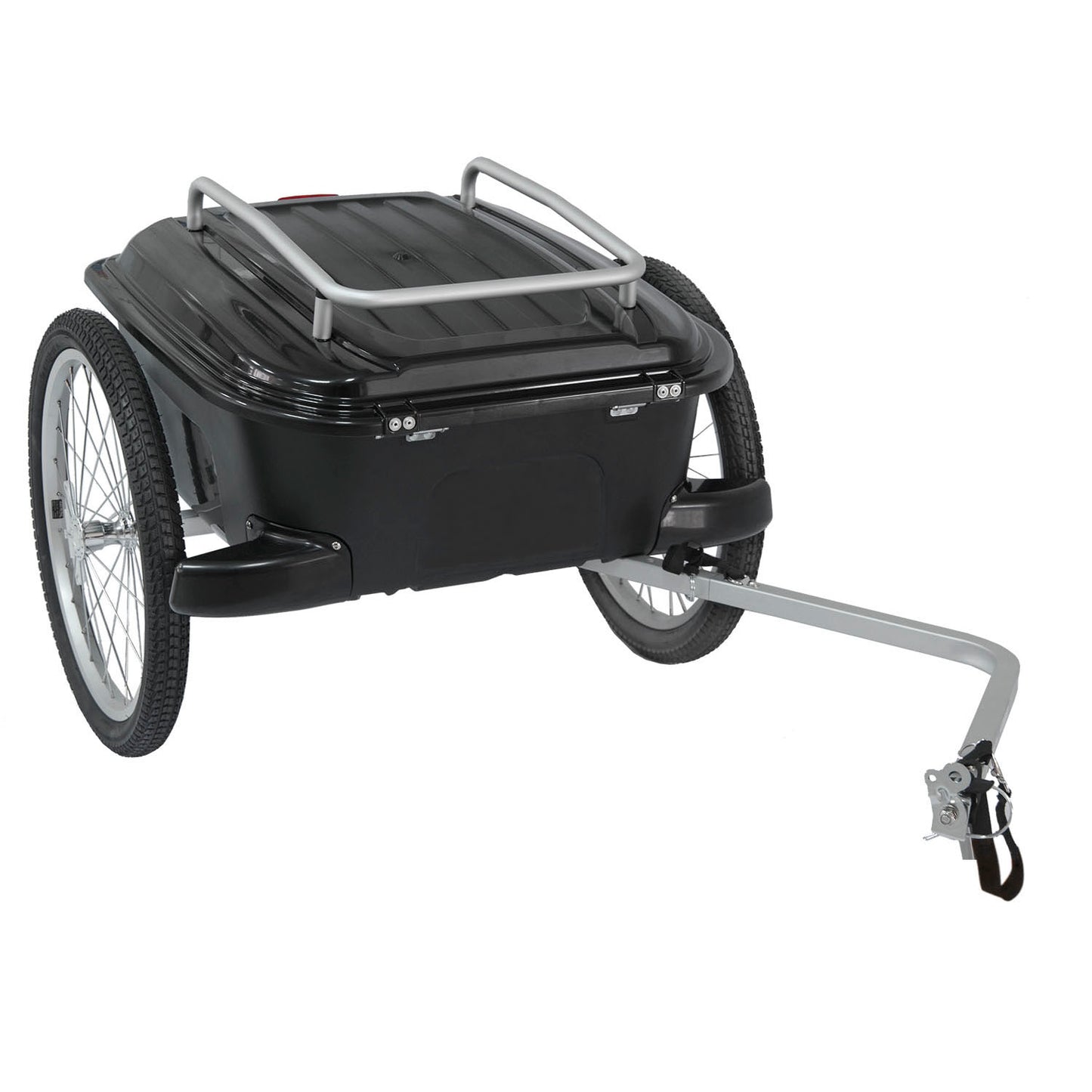 Trailer m-wave con bidone di plastica 70 LTR. max. 25 kg di nero