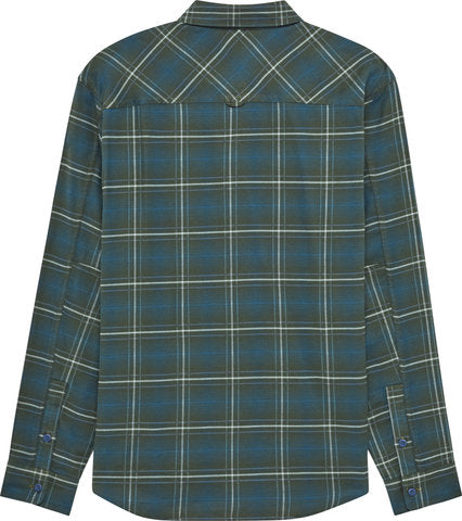 Camicia a maniche lunghe in flanella elasticizzata con testa di volpe