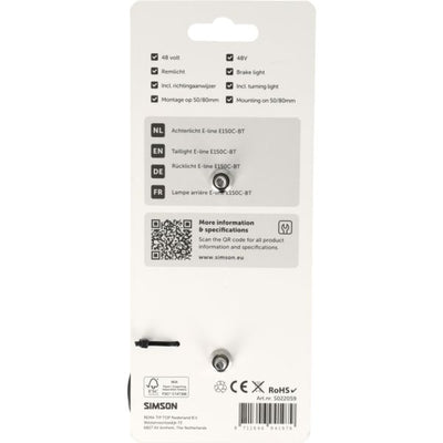 Fanale posteriore Simson Aurora e-line e150c-bt