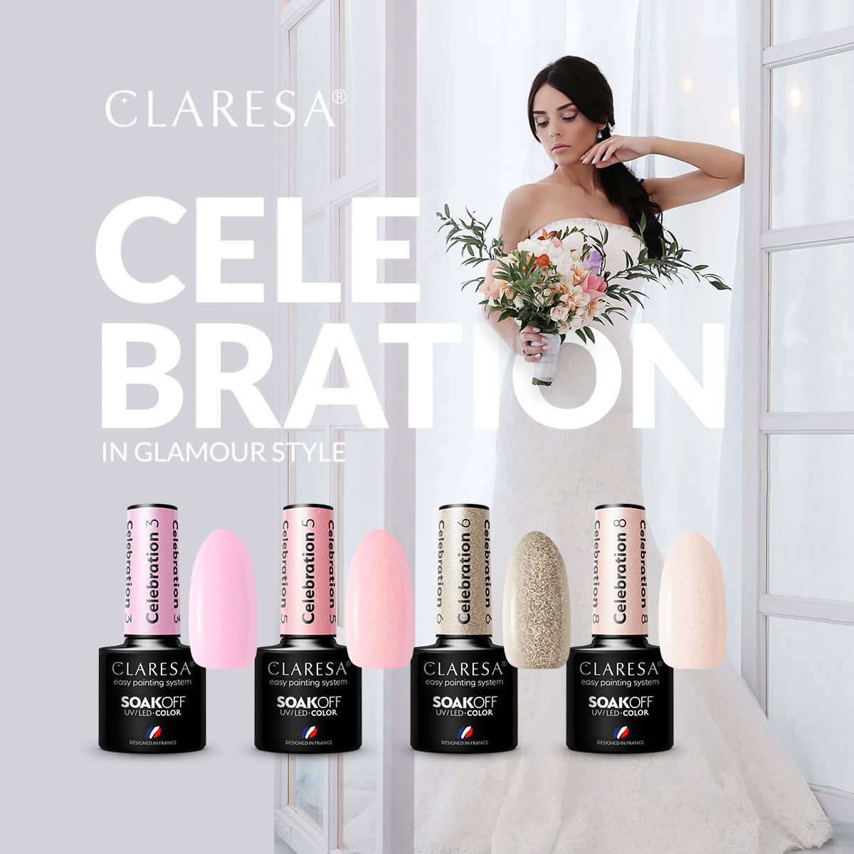 Claresa Claresa UV lideró a Gelak 5ml Celebración 5