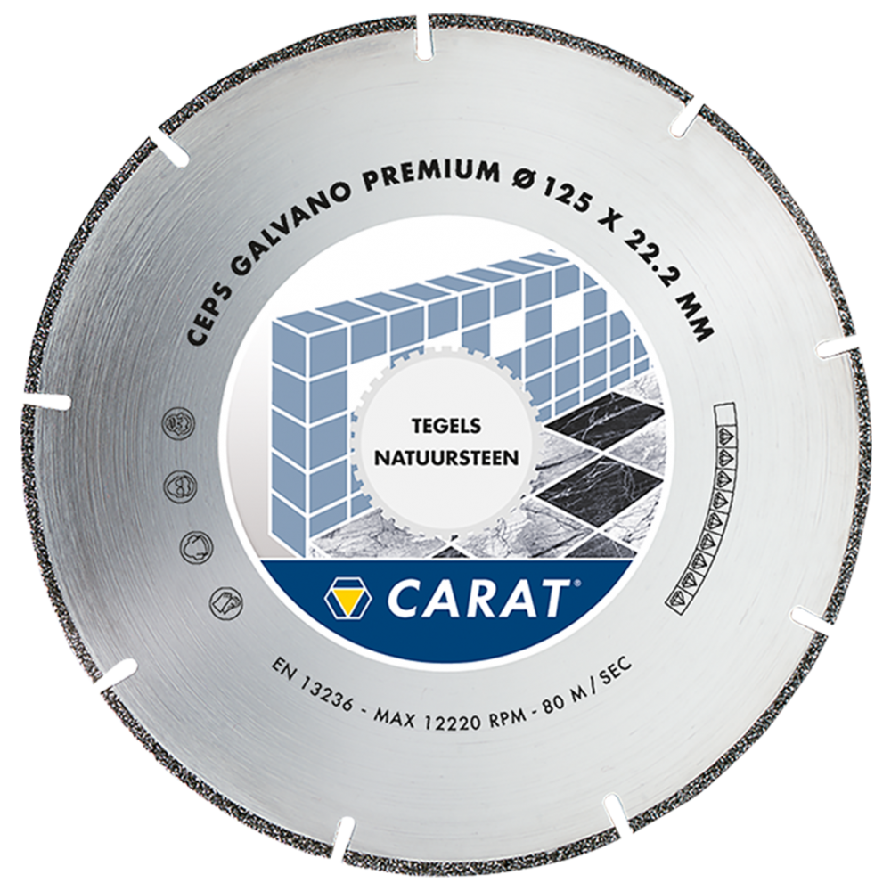 Lama diamantata carati 150x22,2 galvano