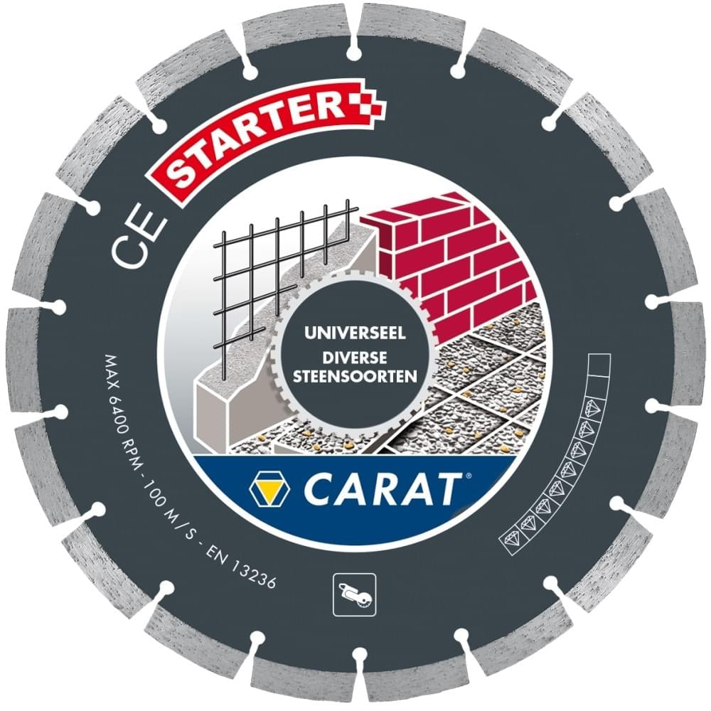 Carat ces3502000 diamantzaagblad voor droogzagen - 350 x 20mm - universeel - ces3502000