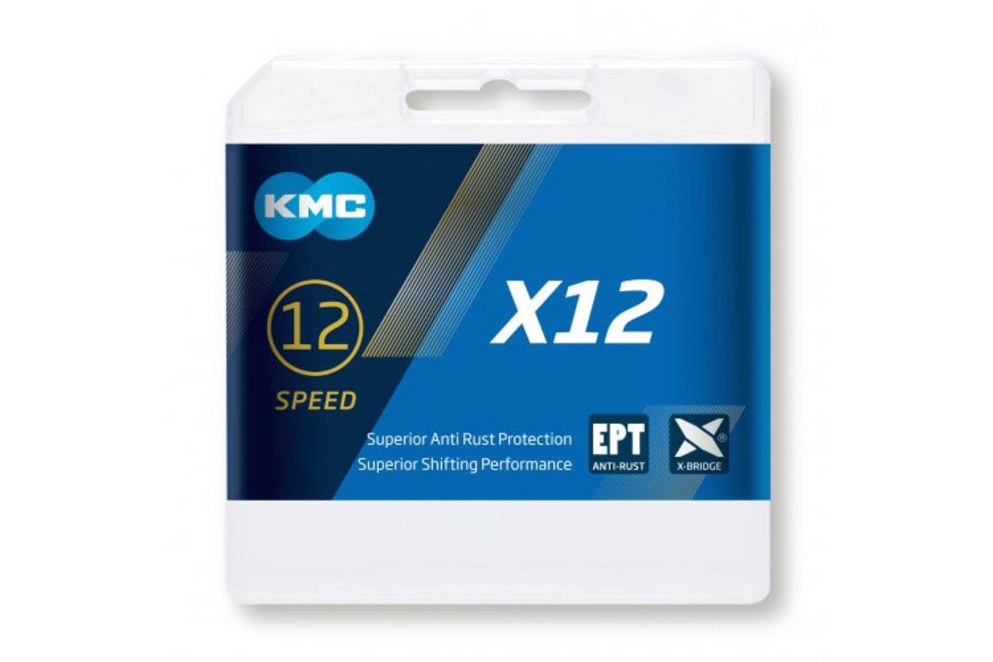 KMC X12 Cadena de bicicletas EPT 126 enlaces - Gray