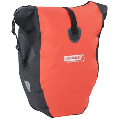 Bolso büchel rojo solo negro con adjunto