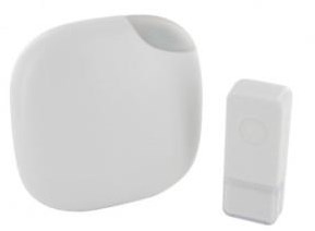Set campanello senza fili Chacon 100 m design bianco + flash - 8415021