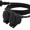 Enzo chacon verlengsnoer rubber tweeweg 3x1,5qmm 10m - 1167145