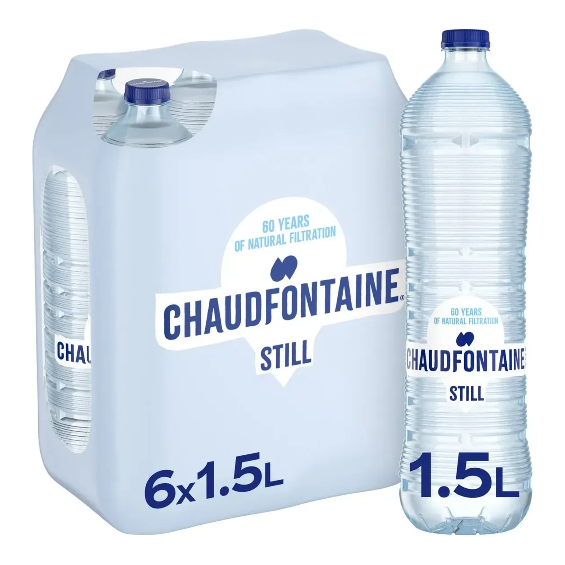 Tappo Chaudfontaine ancora blu (6x 1,5 litri)