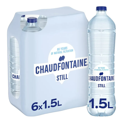 Chaudfontaine todavía tapón azul (6x 1,5 litros)