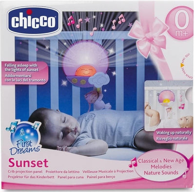 Amp de Sunset Chicco; Proyector del amanecer rosa