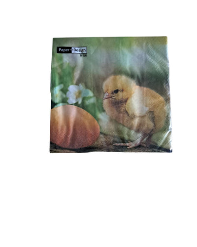 Duni servilletas gallina con huevo 33x33cm
