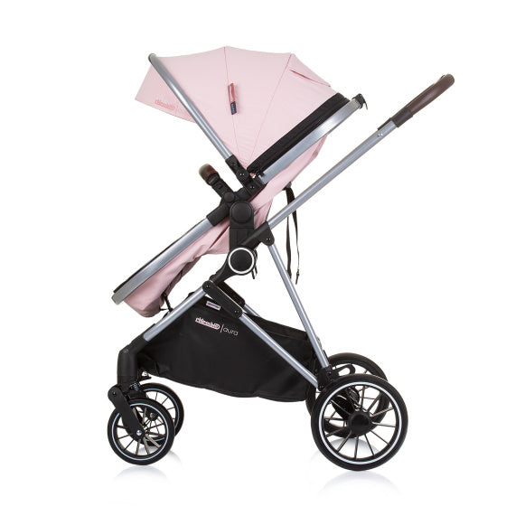 Chipolino aura plegable 3 en 1 cochinillo con bolsa de pañales rosa