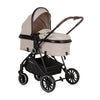 PRAM 3-en-1 plegable de chipolino aura con bolsa de pañales macadamia beige zwart