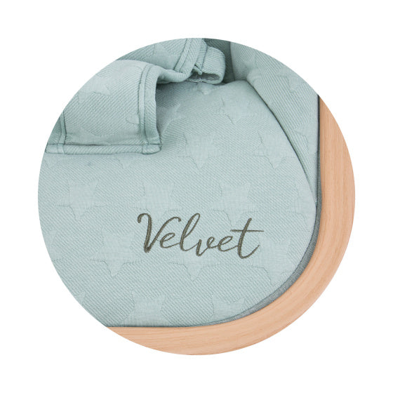 Mecedora plegable de terciopelo chipolino con beige mínimo de aloe beige de aloe móvil