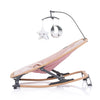 Mecedora plegable de terciopelo chipolino con agua de agua de rosa móvil rosa