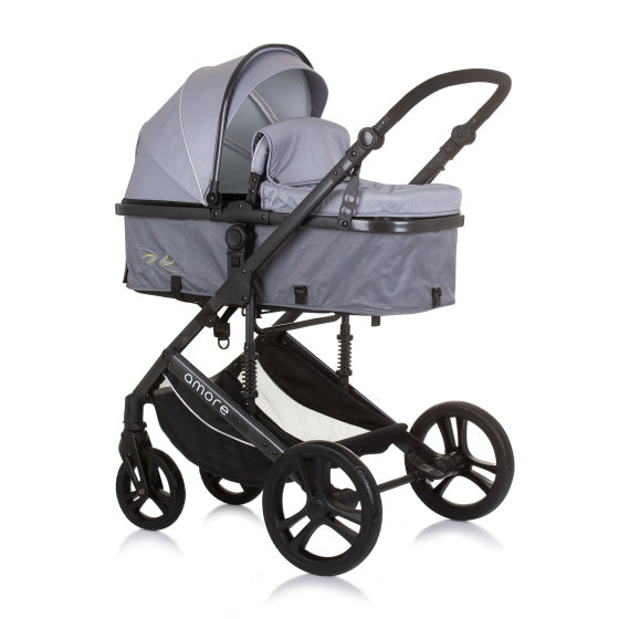 Chipolino Amore pieghevole da 3 in 1 con sacca per pannolini grigio