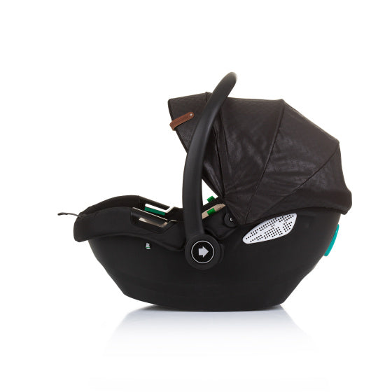 Asiento de automóvil de dúo chipolino 40-87 cm Group 0+ Obsidian Black Beige