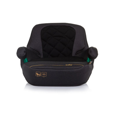 Chipolino safy zitverhoger i-size 125-150 cm isofix obsidian zwart