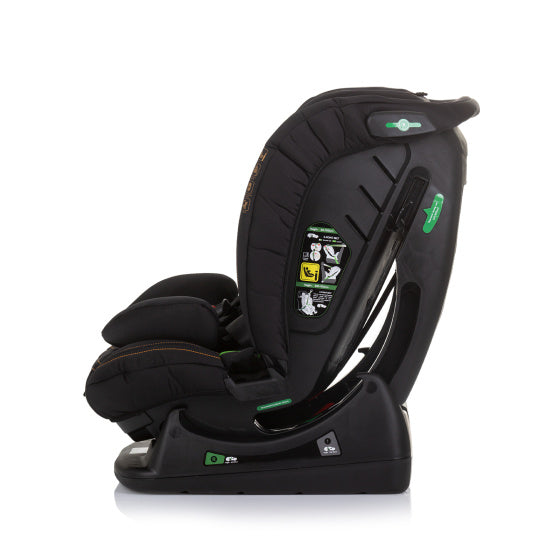 Chipolino aviato autostoel i-size 40-150 cm groep 0+, 1, 2 én 3 obsidian zwart