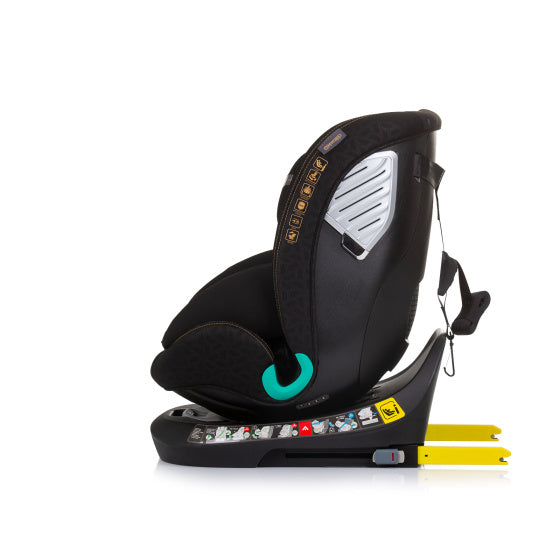 Chipolino autostoel i-size 40-150 cm isofix 360° obsidian zwart