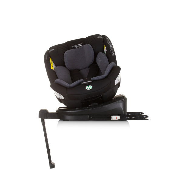 Seggiolino auto di tourino chipolino I-size 40-150 cm Isofix 360 ° Obsidian Grey
