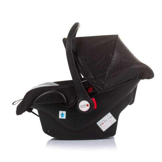 Seggiolino auto Chipolino Havana con adattatori 40-85 cm Gruppo 0+ Obsidian Silver