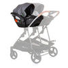 Chipolino duo autostoel 40-87 cm groep 0+ silver grijs zwart