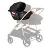 Chipolino duo autostoel 40-87 cm groep 0+ obsidian leaves zwart