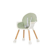 CHIPOLINO RIO RIO 2-IN-1 seggiolone con cuscino di sedile da pranzo Aloe Green White