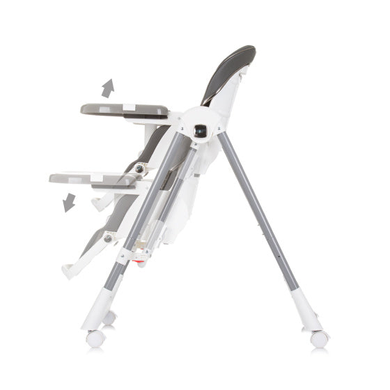 Chipolino milk shake 2-in-1 kinderstoel schommelstoel ash grijs wit