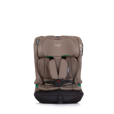 Chipolino lux x autostoel i-size 76-150 cm isofix macadamia taupe zwart