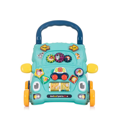 Chipolino funny animals loopwagen met speelauto muziek blauw