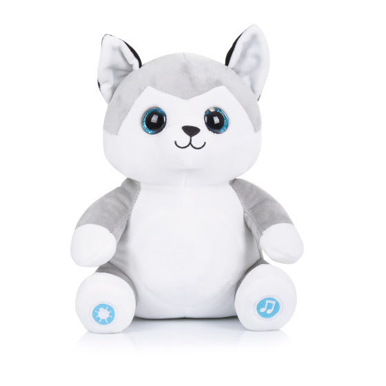 Chipolino Plush Baby Night Lampless Knuffelhusky con luce musicale