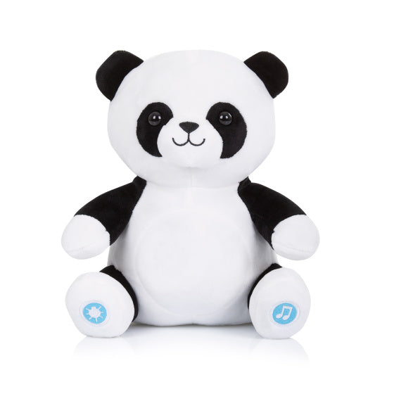Chipolino pluche baby nachtlamp knuffelpanda met muziek licht