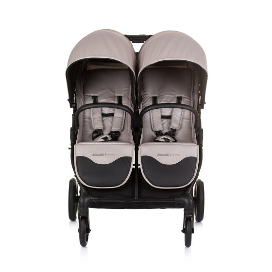 Chipolino Top pieghevole buggy per 2 macadamia beige nero