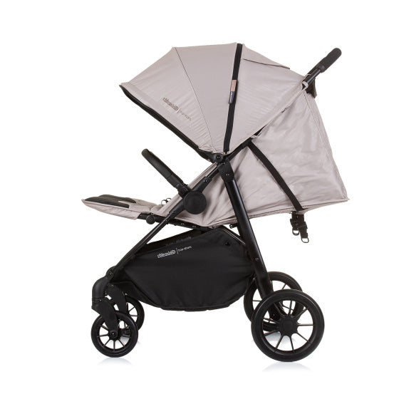 Chipolino Top pieghevole buggy per 2 macadamia beige nero
