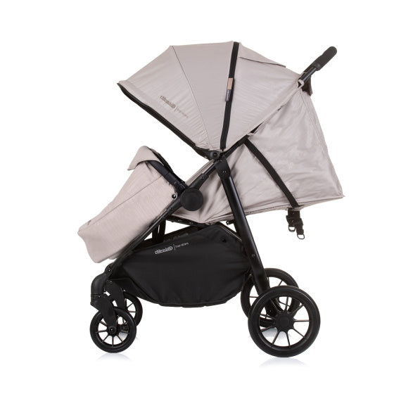 Chipolino Top pieghevole buggy per 2 macadamia beige nero