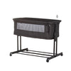 Chipolino zen co-sleeper box met klamboe obsidian zwart
