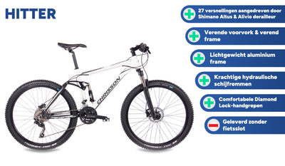 CHRISSON HITTER 27,5 pollici 46 cm uomini 27V Freno a disco idraulico grigio