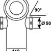 Desagüe WC Cornat 90° + 2 desagües 50mm wi - ckabas9000