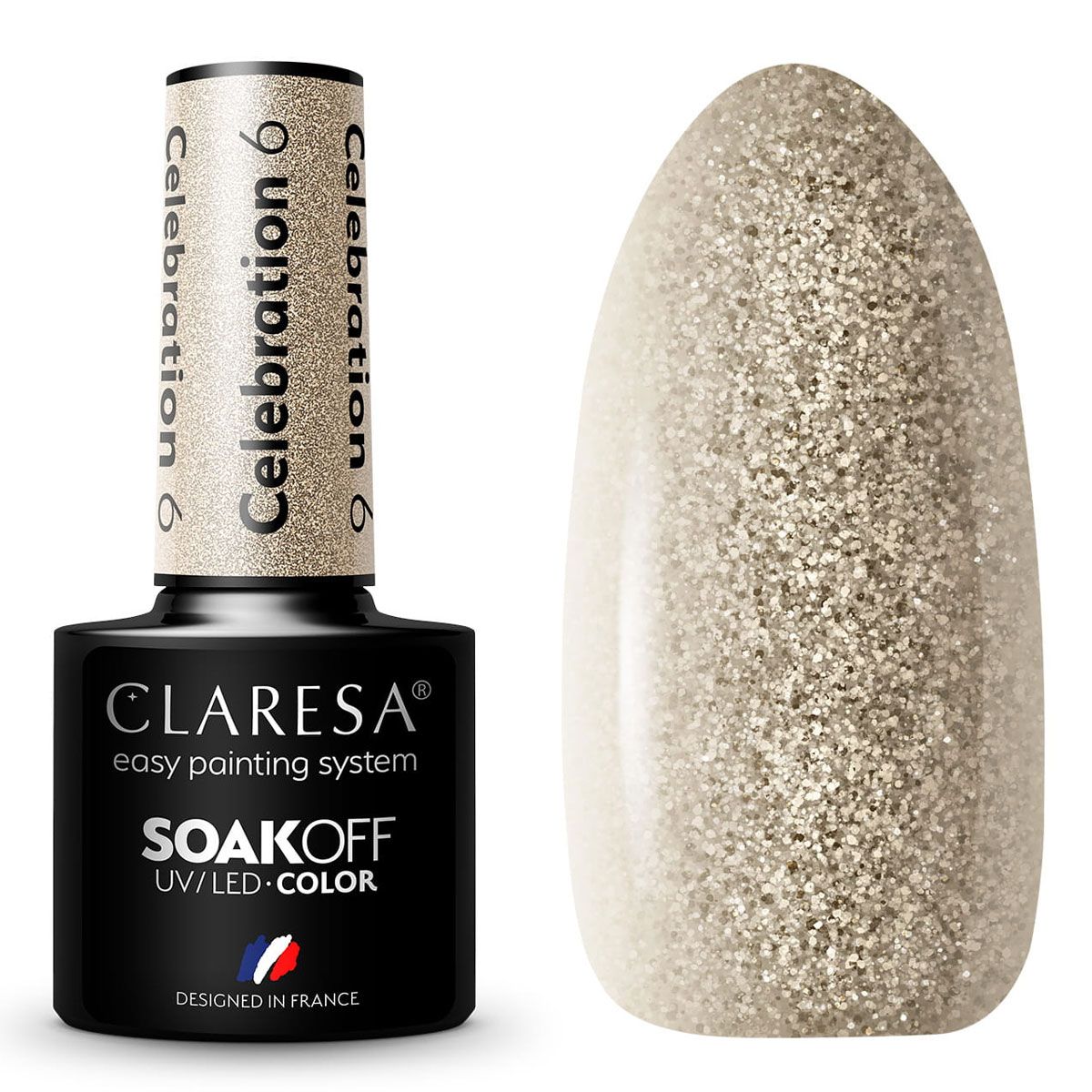 Clarisa Claresa UV ha guidato Gellak 5ml Celebration 6