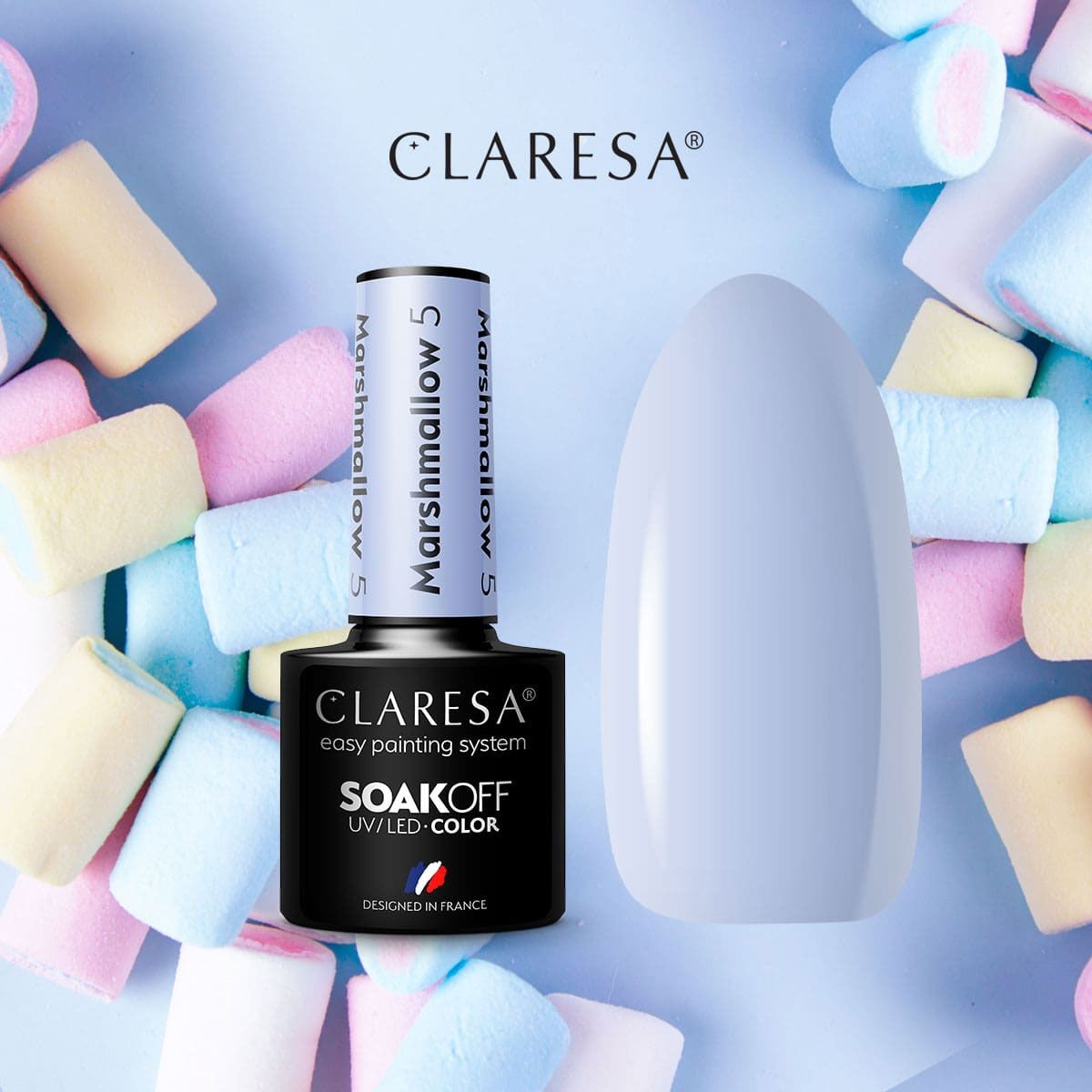 Claresa Claresa UV LED Gellak 5ml Marshmallow 5
