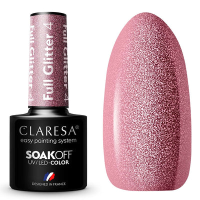 ClareSa Claresa UV LED Gellak 5ml Full glitter 4 Pink freddo