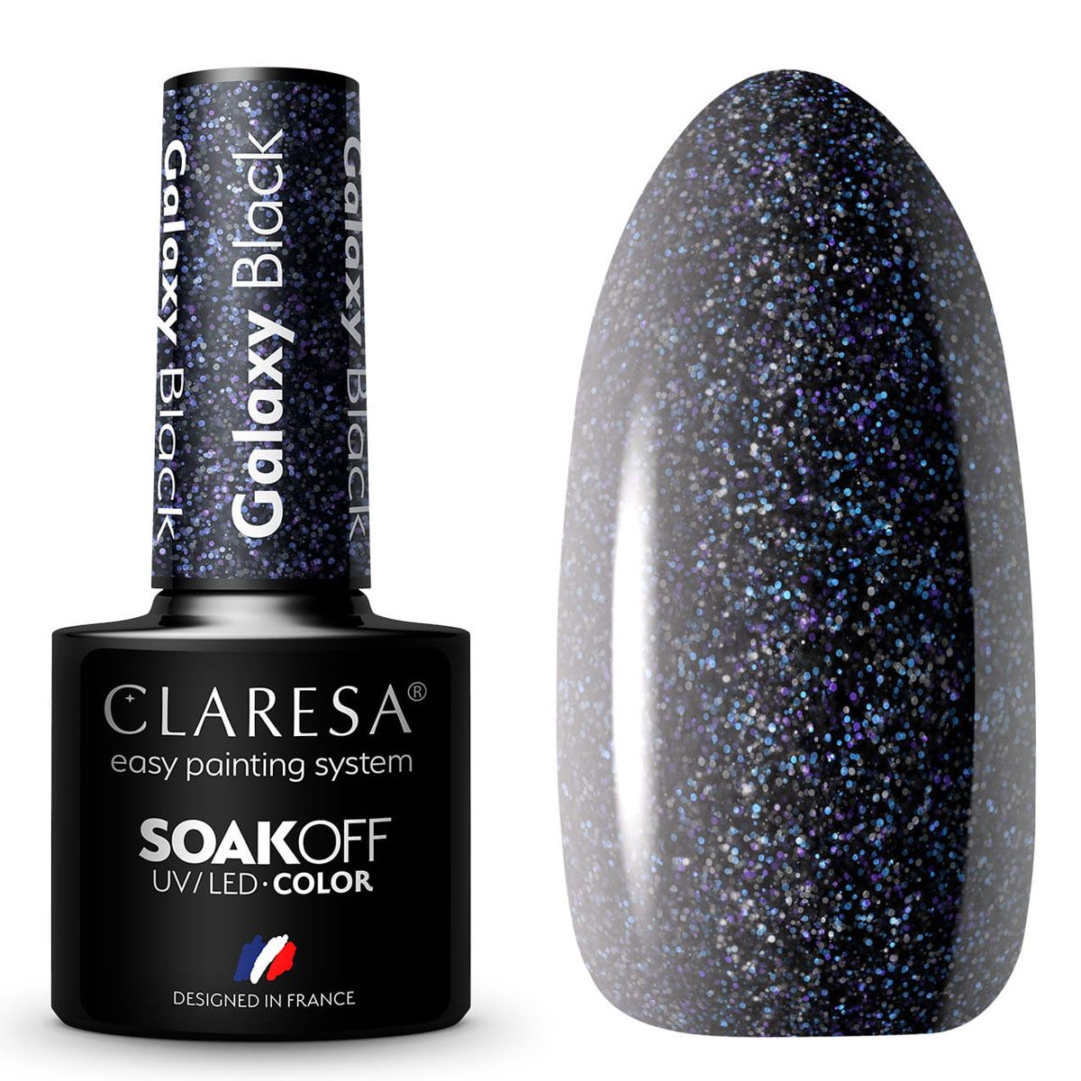 Claresa Claresa UV LED Gellak 5ml Galaxy Black