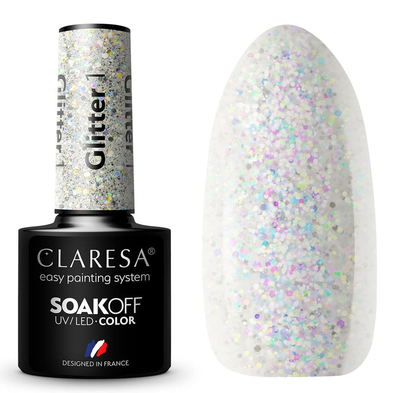 ClareSa Claresa UV LED Gellak 5ml Glitter 1