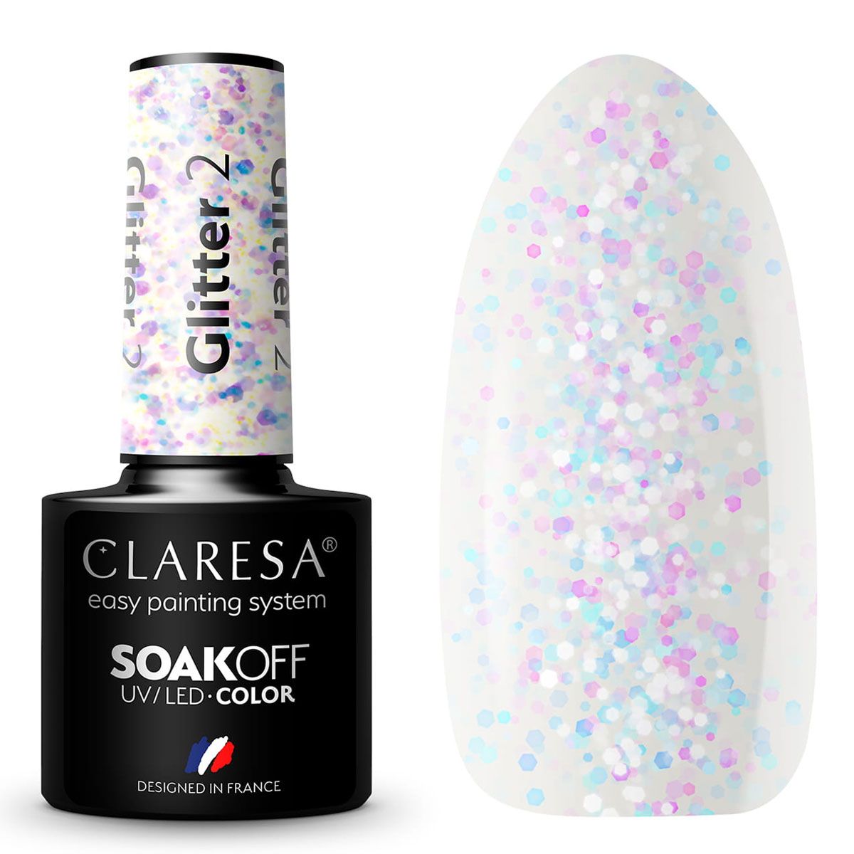 ClareSa Claresa UV LED Gellak 5ml Glitter 2