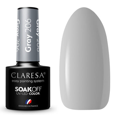 Claresa Claresa UV LED Gellak 5ml Grey 206 VIBE SAVANNA