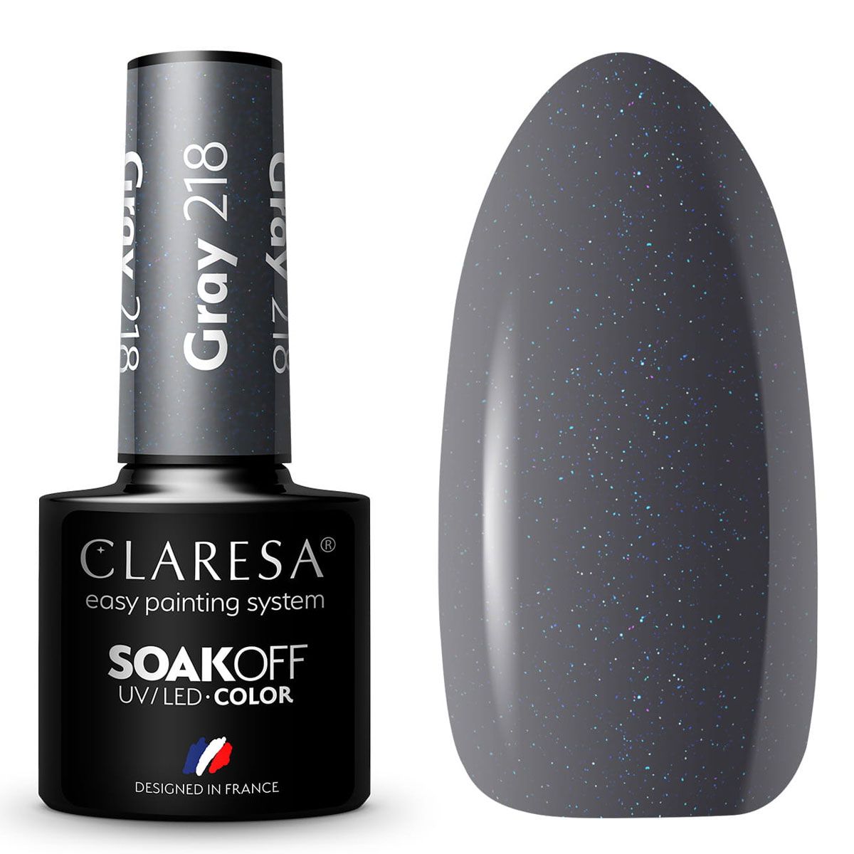 Claresa Claresa UV Led Gellak 5ml Grey 218 Foresta tranquilla