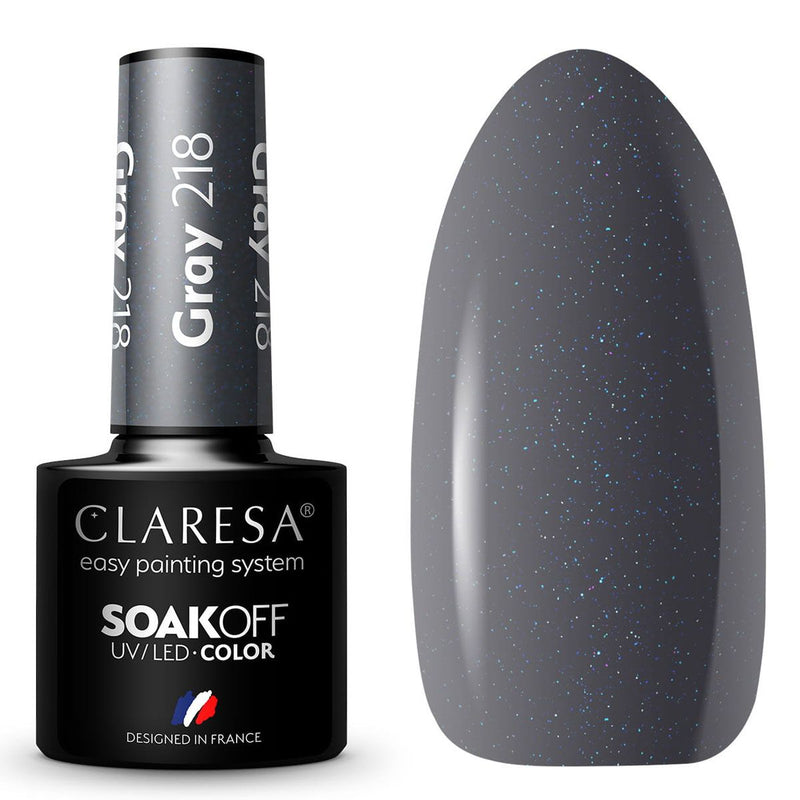 Claresa uv led gellak 5ml gray 218 quiet forest